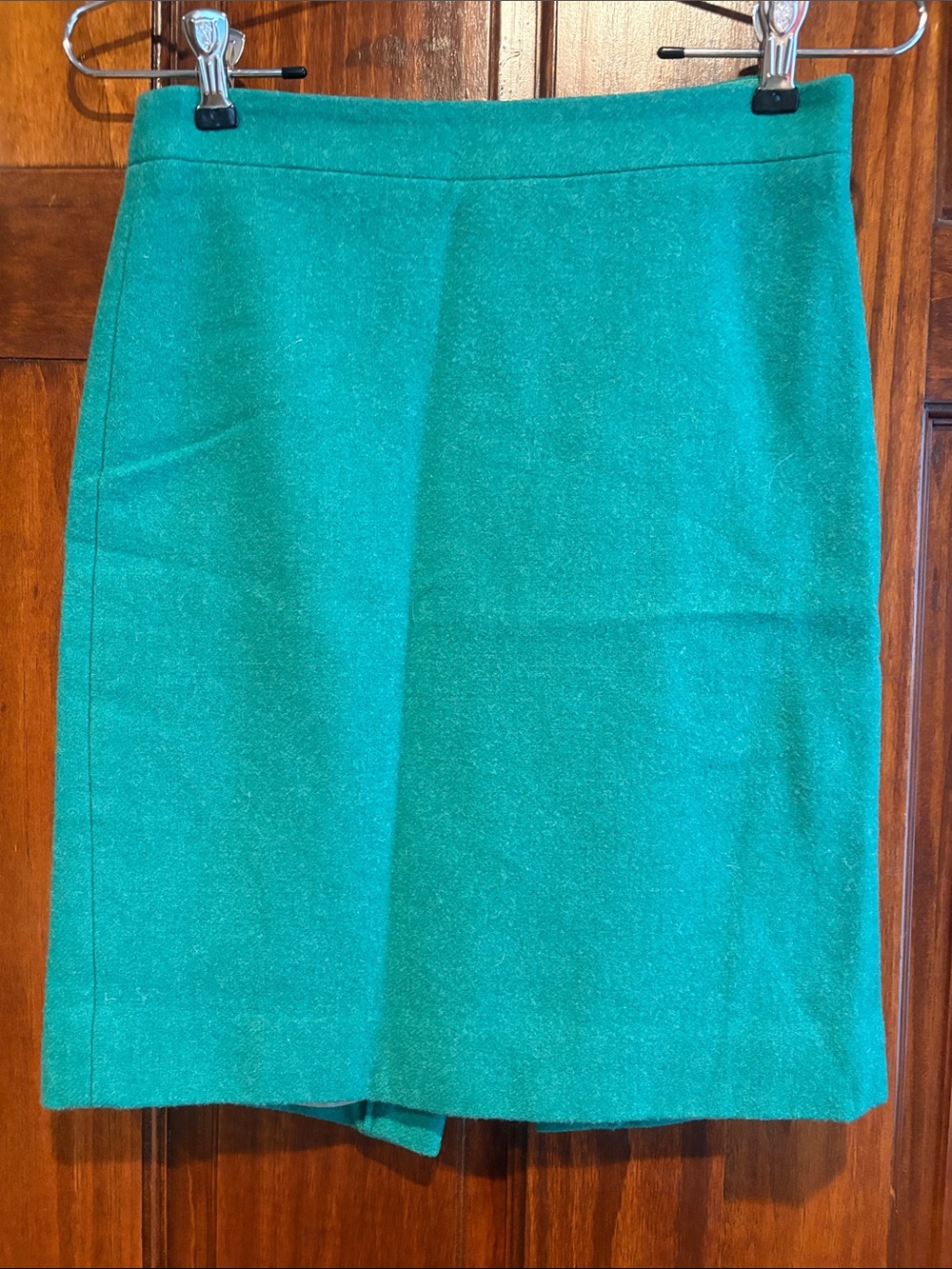 J. Crew the pencil skirt wool Kelly green
